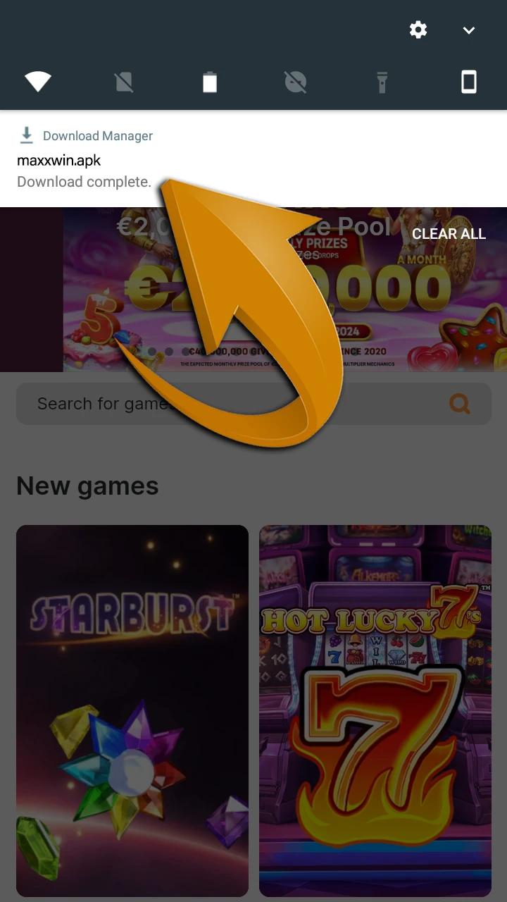 Fully download the Maxxwin application.