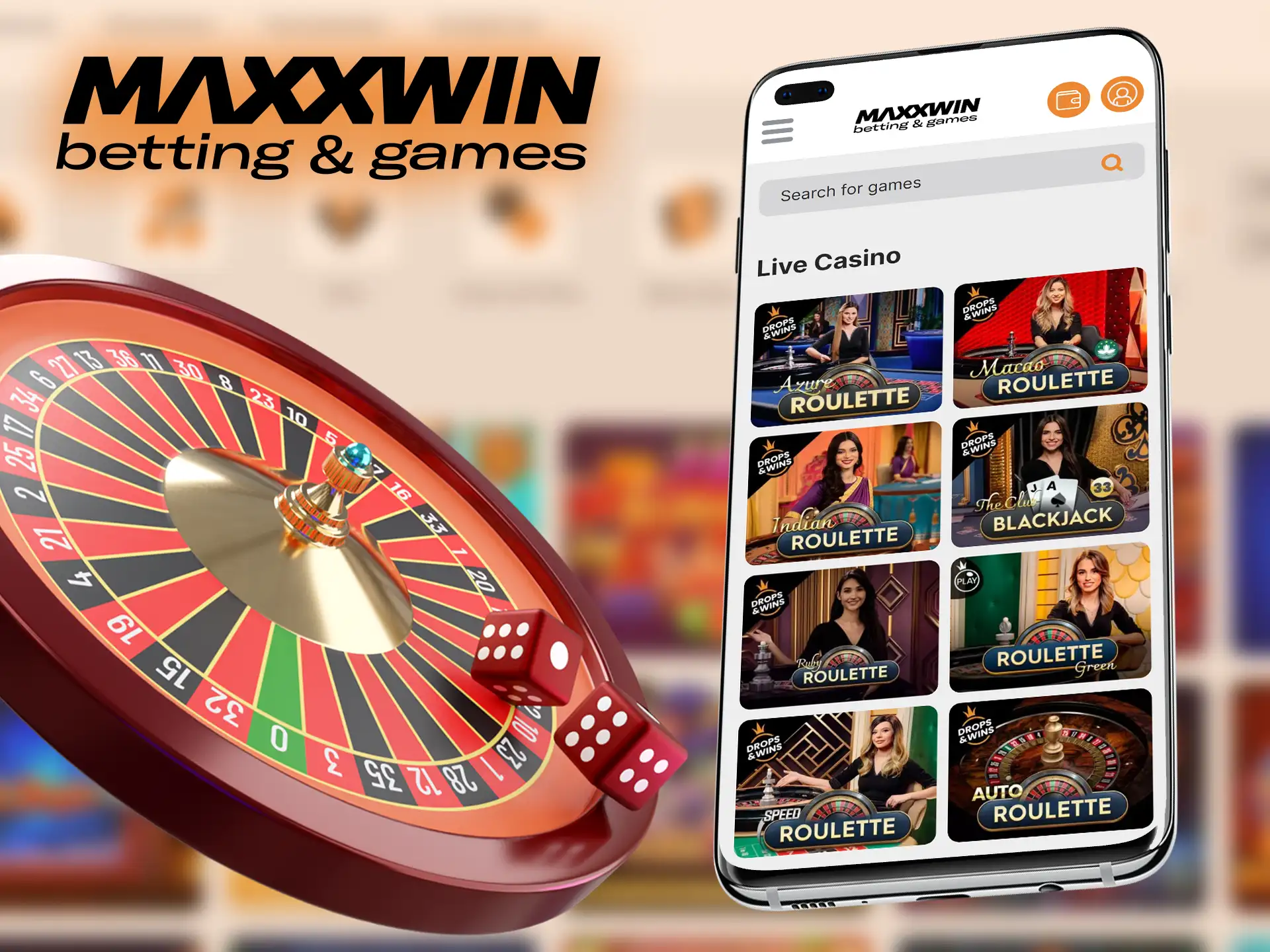 Chat with friendly dealers and other players while you play in Maxxwin's Live Dealers section.