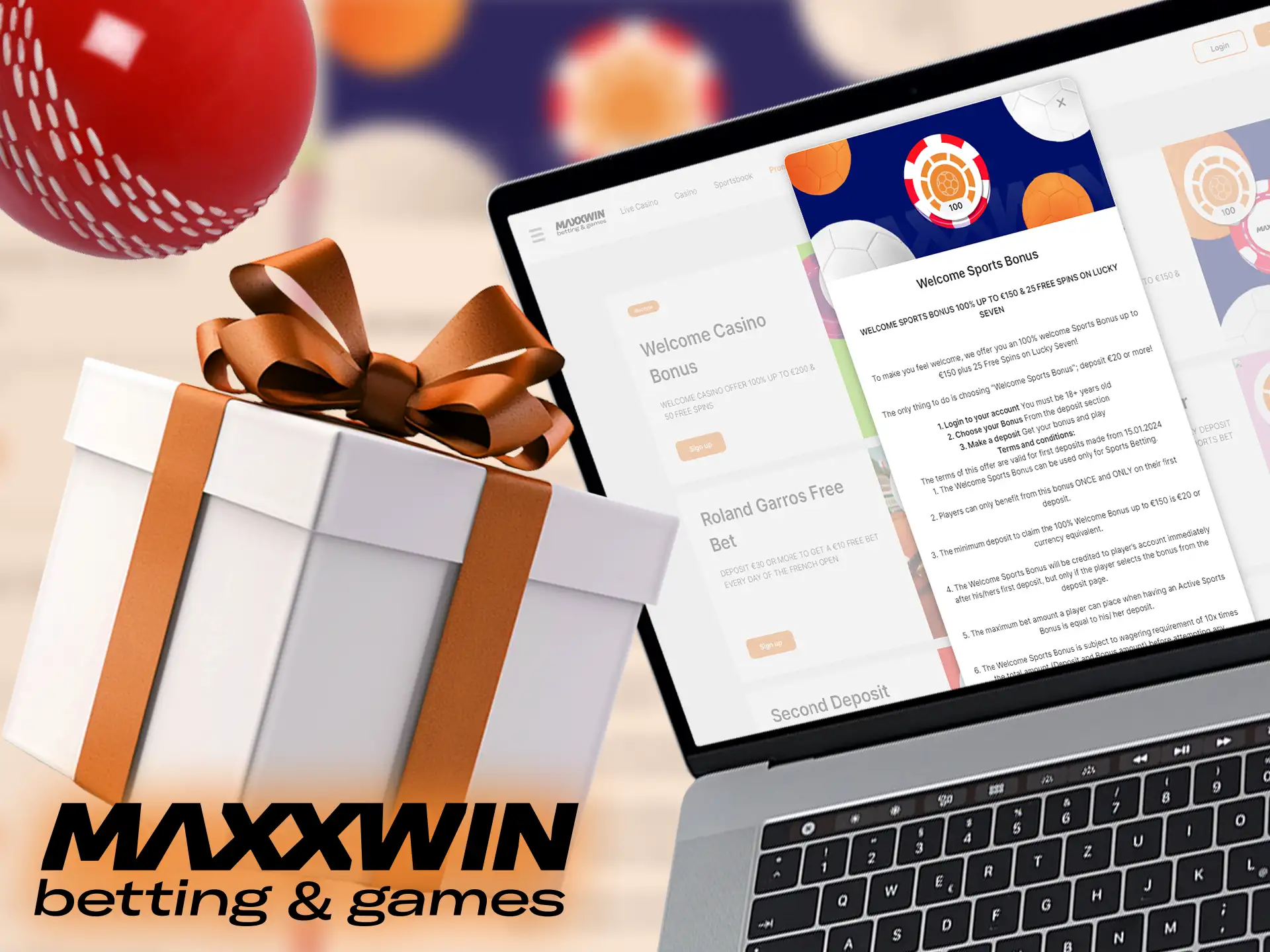 Maxxwin offers a welcome bonus for new players on their first deposit.