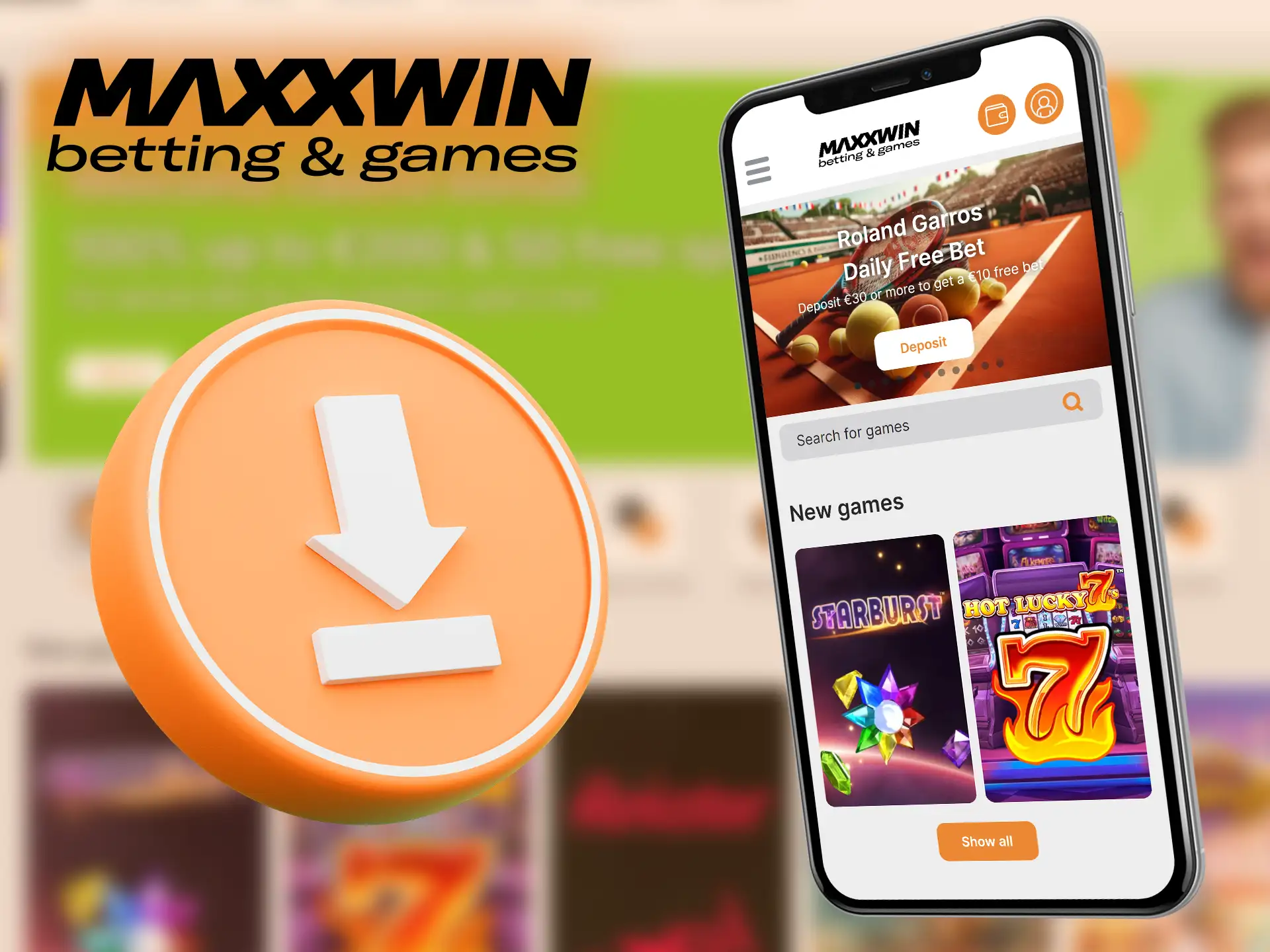 Maxxwin allows you to access sports betting options directly from your smartphone.