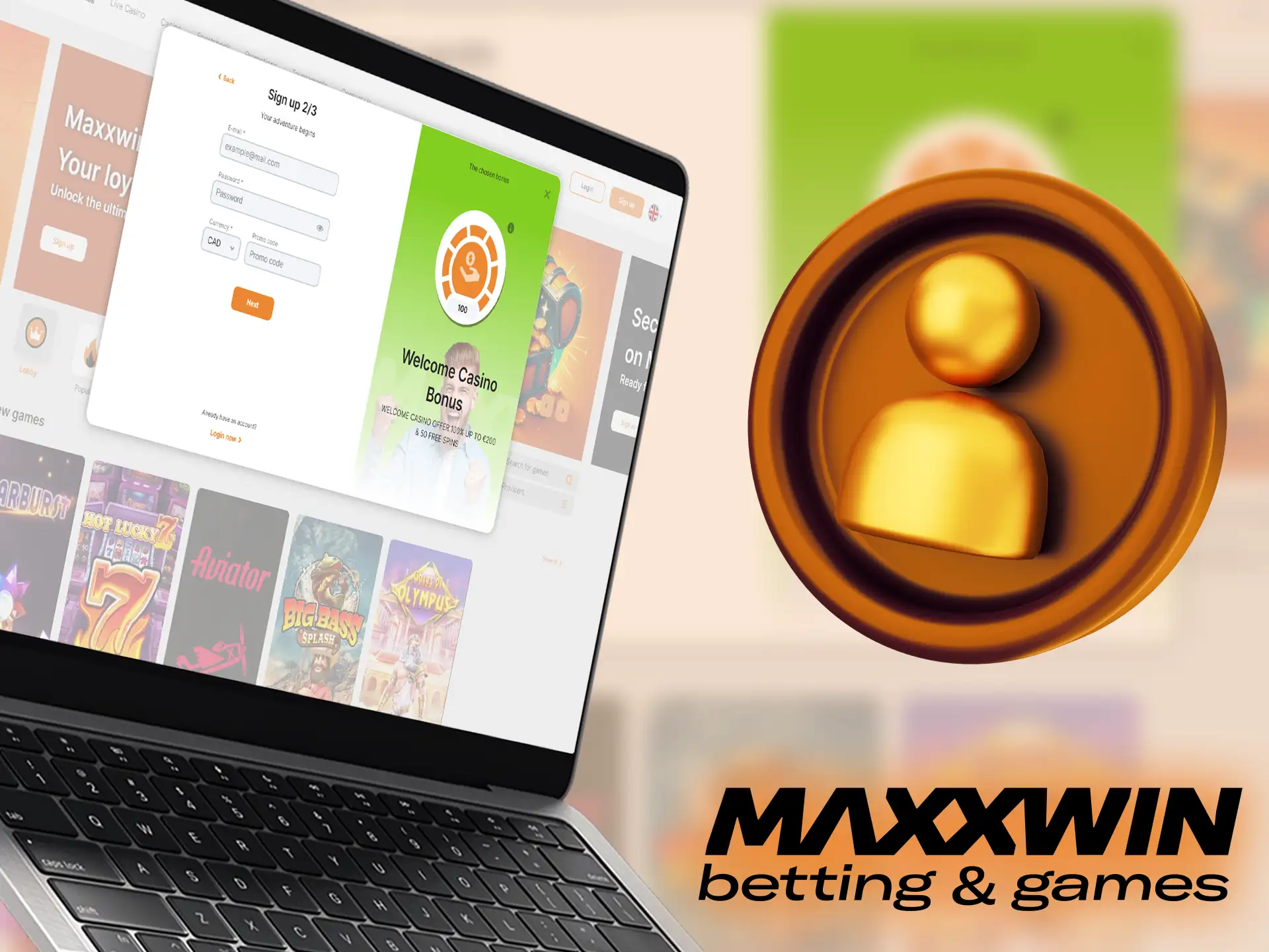 Before placing bets on Maxxwin, users must register for an account.