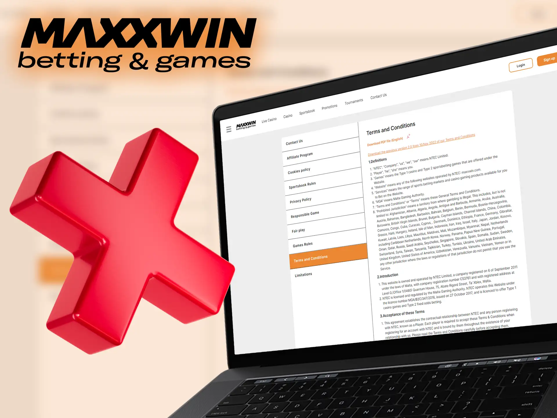 Maxxwin's services are not available in some territories.