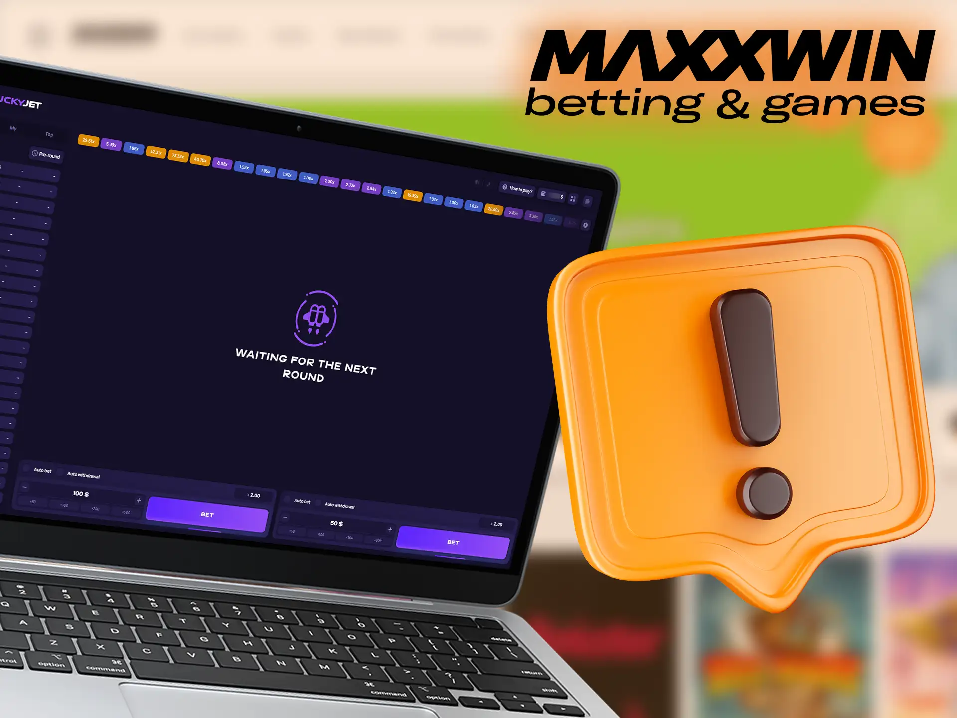 At Maxxwin you can play the Lucky Jet slot machine with simple and straightforward gameplay, high payout and profit potential.