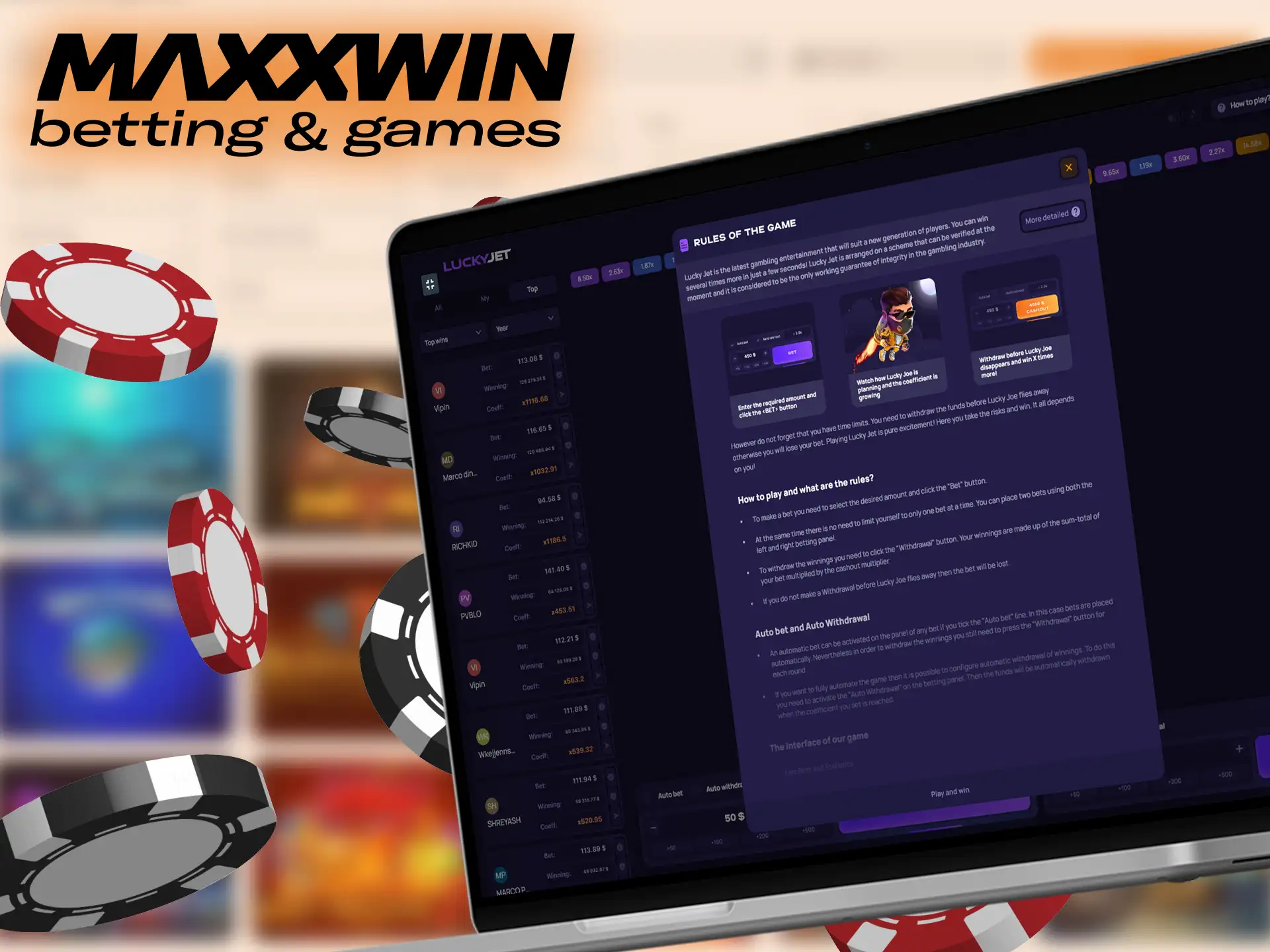 Learn how to play Lucky Jet at Maxxwin website in just a few minutes.