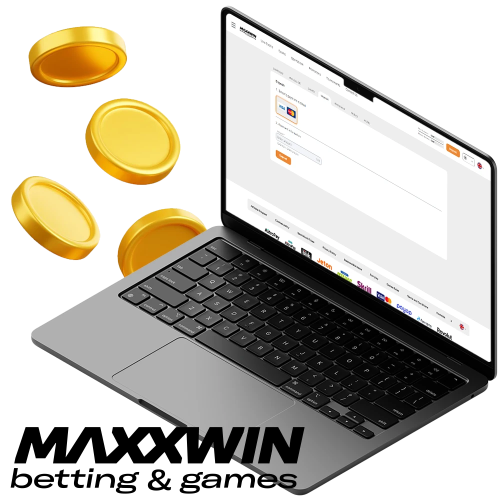 At Maxxwin you can easily and safely deposit and withdraw money.