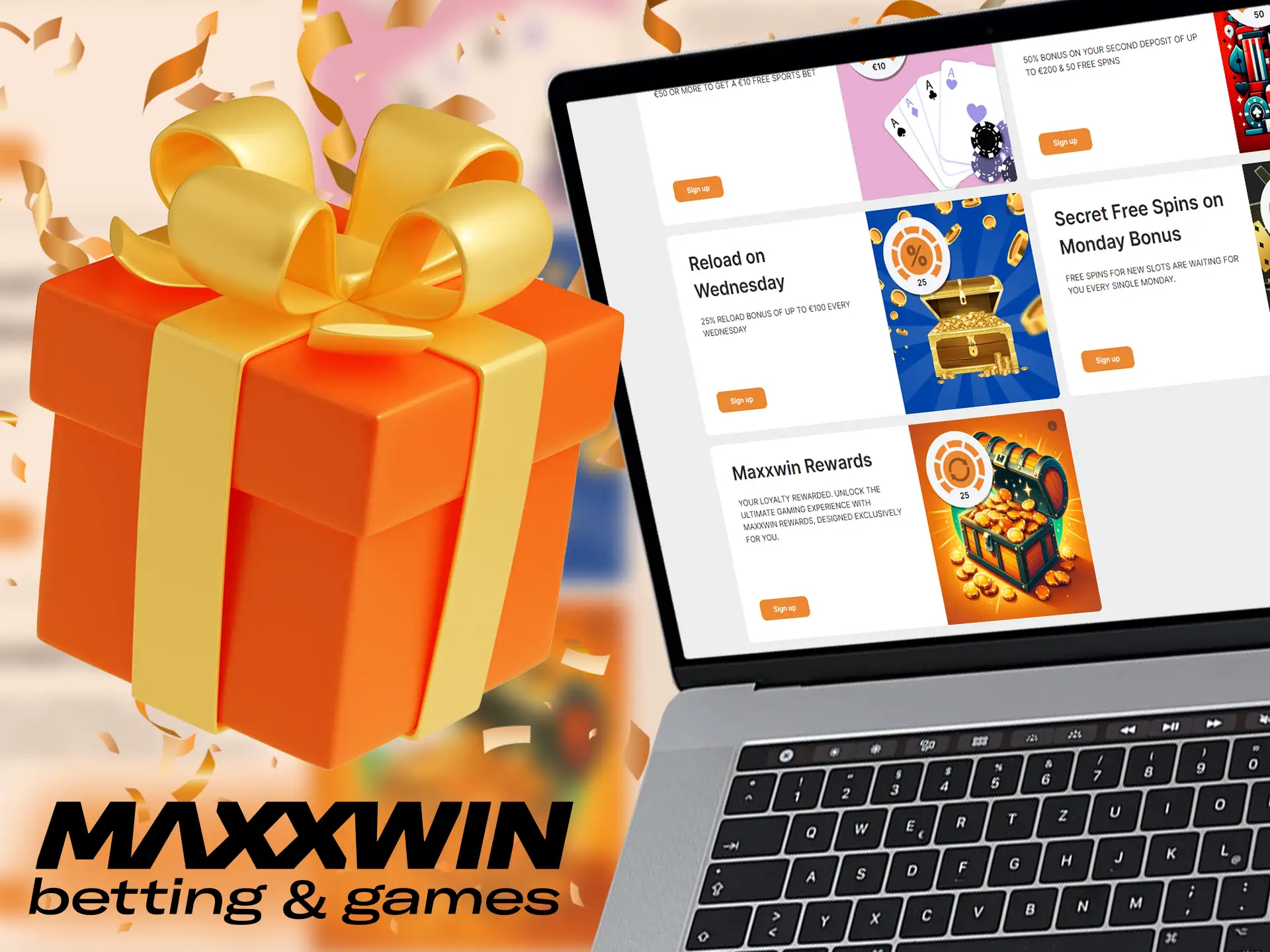 Deposit on Wednesday and activate your reload bonus on the Maxxwin website.