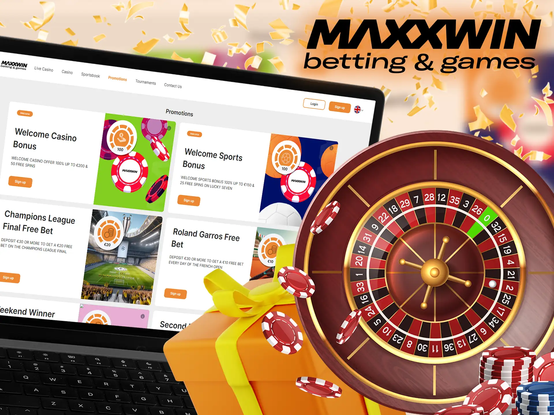 Make your first deposit at Maxxwin and get a welcome casino bonus.