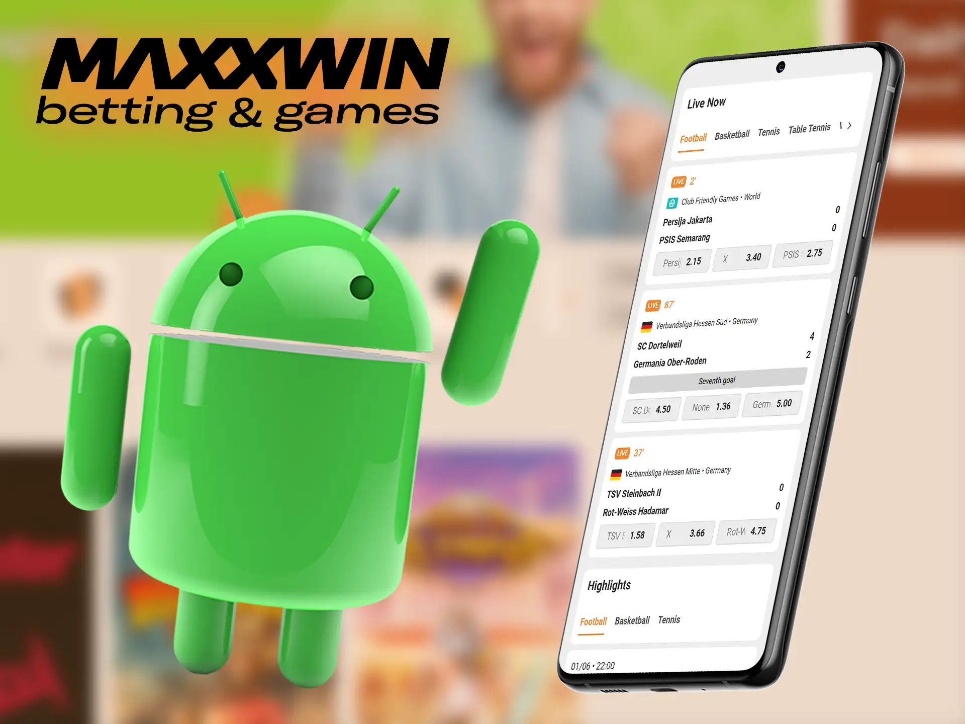 Experience Maxxwin on the go with our Android app!