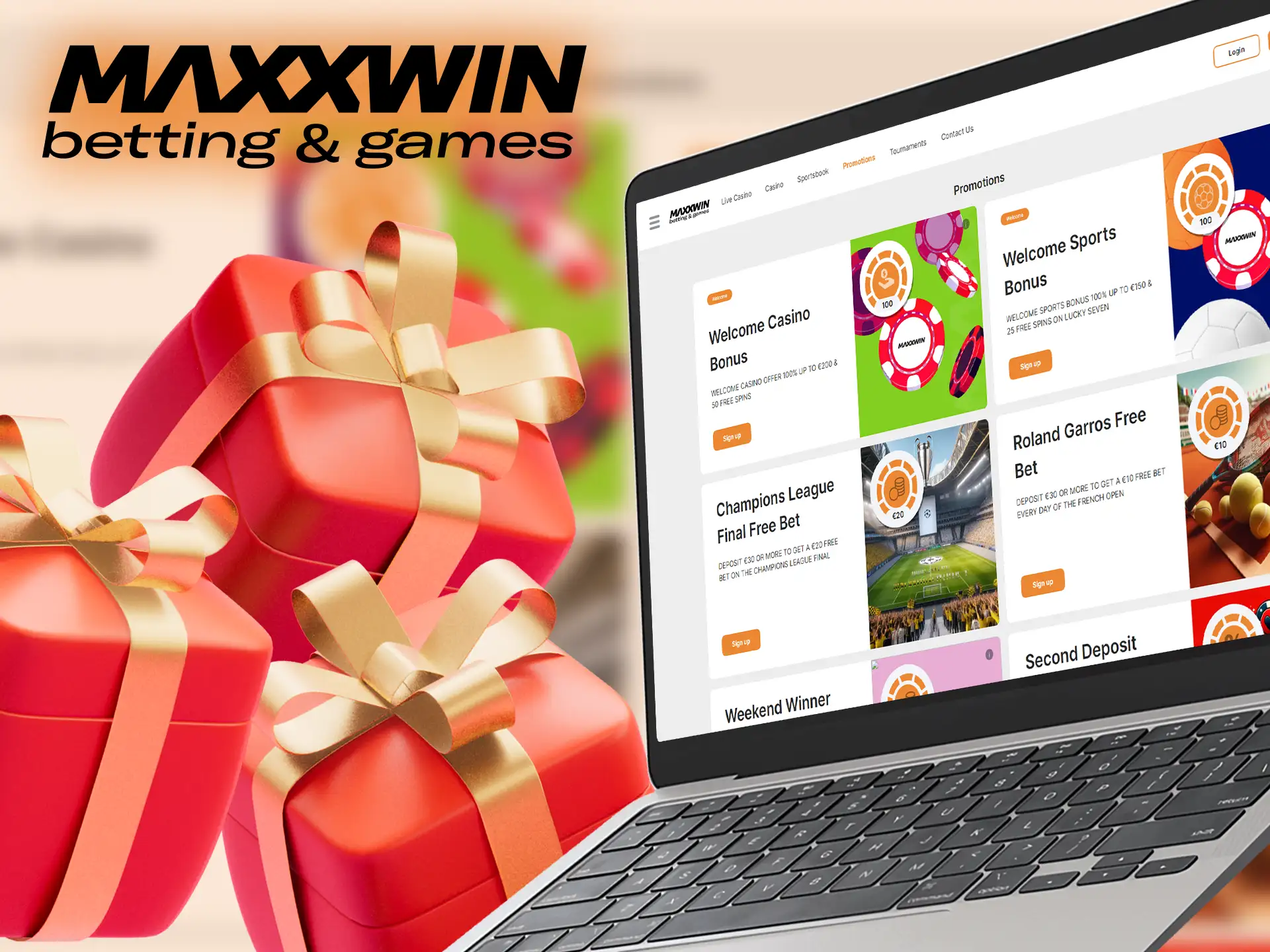 Enjoy amazing bonuses with Maxxwin!