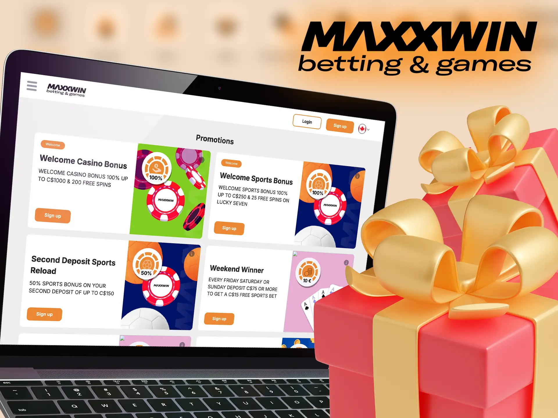 Explore available bonuses for Canadian players on Maxxwin.