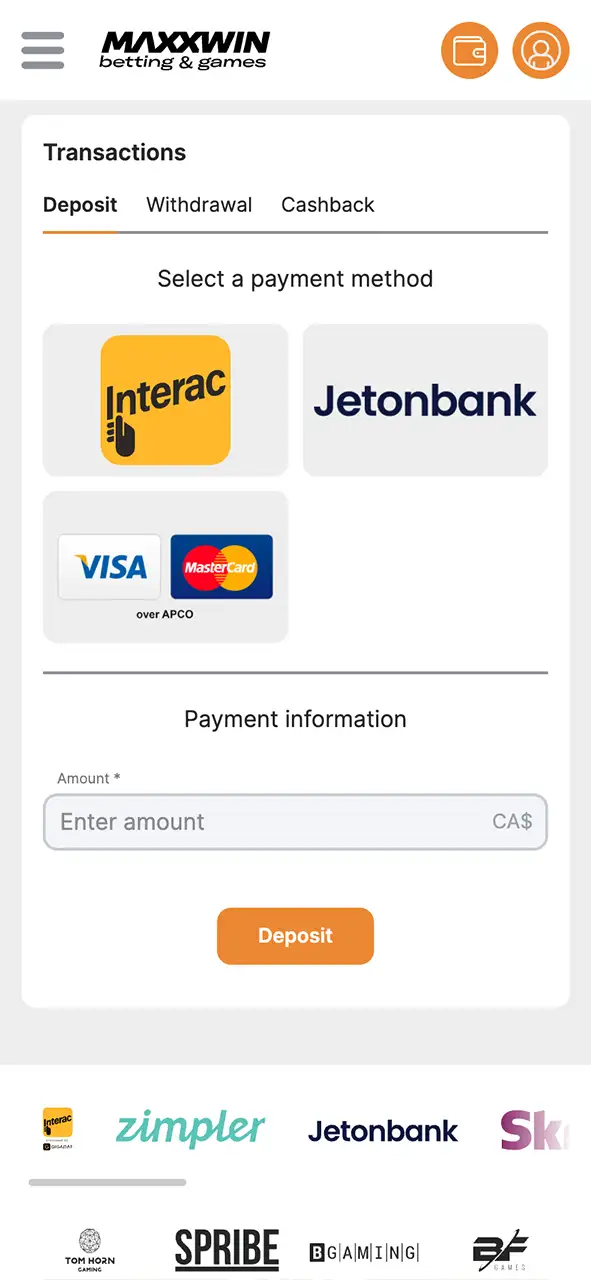 Make your first deposit and unlock rewards on Maxxwin.