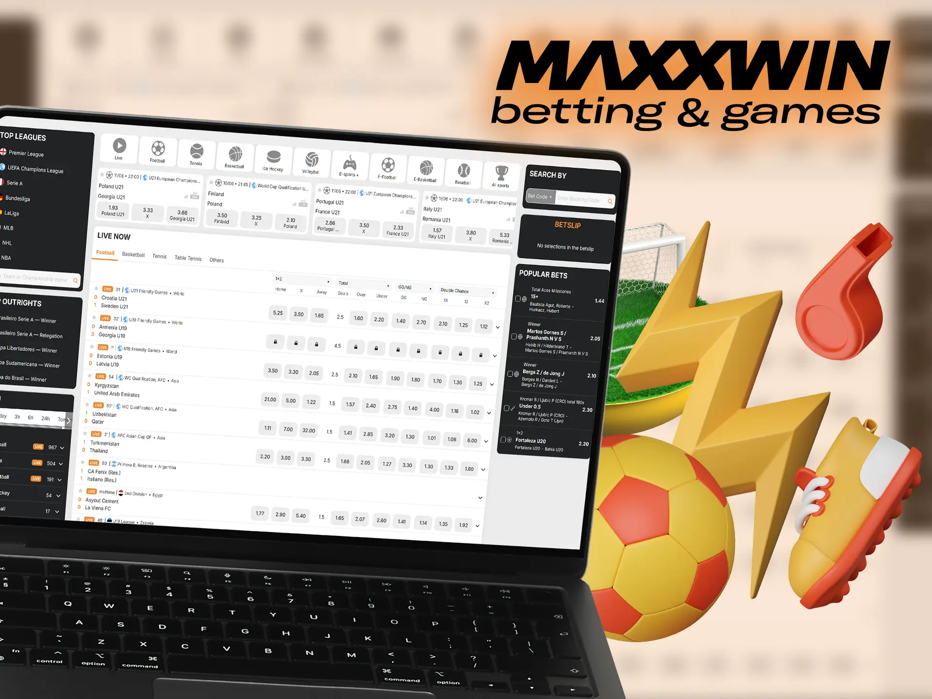 Maxxwin offers the best sports betting with great odds.